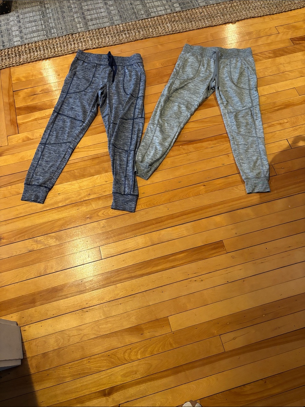 Danskin Kids Dual Gray Jogger Set - Light and Dark Heather